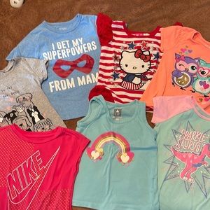 Bundle of seven 3T short sleeved/ tank tops